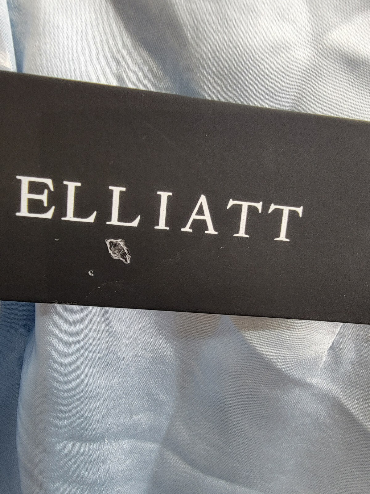 Elliatt Miami Cowl Neck Mini Dress Women's M Light Blue Solid Button Zip Closure - Picture 16 of 17