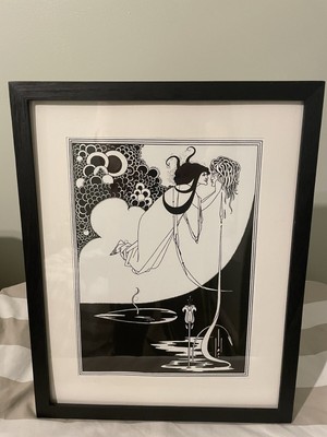 Salome Kisses Severed Head Aubrey Beardsley Climax Art Print 12x15 Oscar Wilde