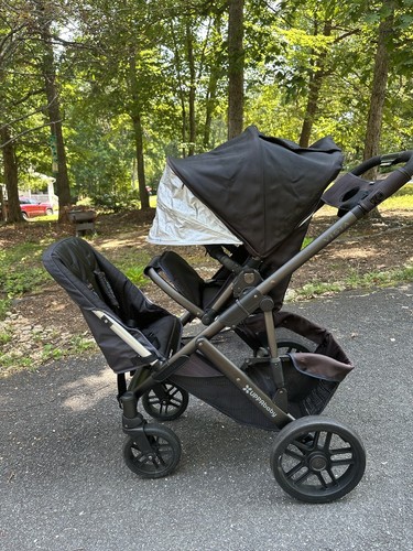 縦型　２人　ベビーカー UPPAbaby Vista レザー 高級感　中古品 縦型 2人 ベビーカー UPPAbaby Vista レザー 高級感 中古品