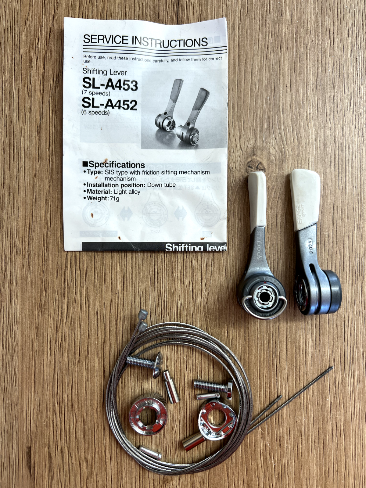 SHIMANO - あた Vintage Shimano ALTUS Down Tube Friction Shifters Road Bike