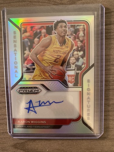 AARON WIGGINS 2021-22 PANINI PRIZM DRAFT ROOKIE AUTO