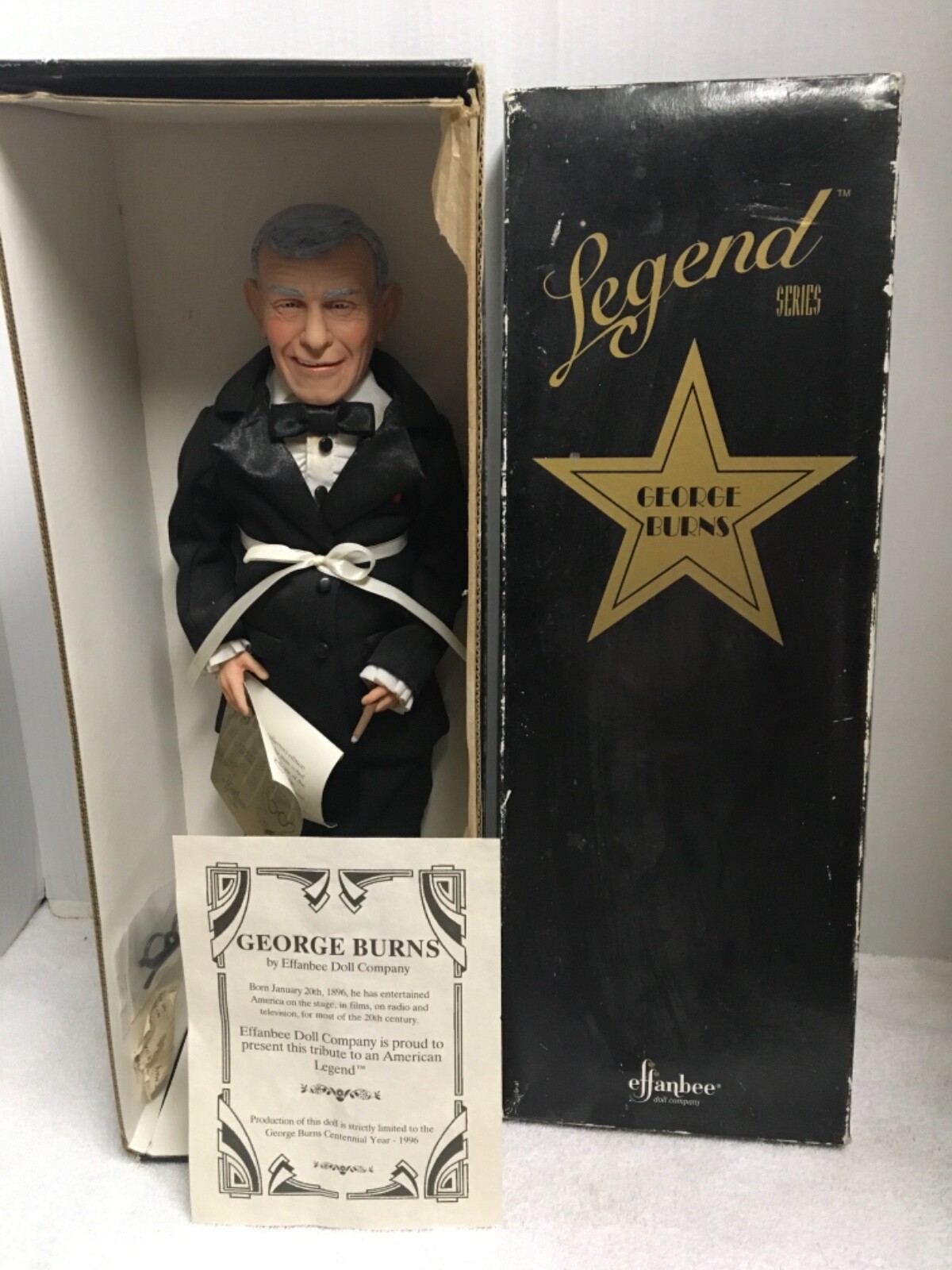 George Burns Effanbee Porcelain Doll Legend Series NEW IN