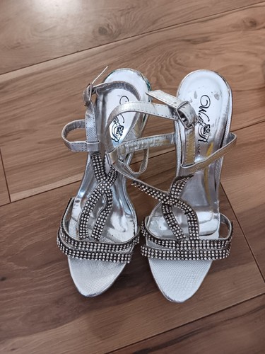 オリバーガル　正規品　Luxury Stacked Shoes Rose Roses In Bloom Womens Light Platinum Gold Metallic Faux