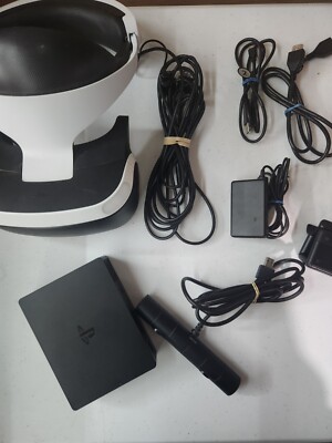 Sony PS4 PlayStation VR - PSVR 1 - CUH-ZVR1 VR headset Bundle W/ Box - UNTESTED