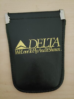 Vintage Delta Air Lines Coin Purse/Key Holder - We Love To Fly And It Shows -New