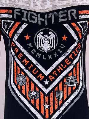 American Fighter Men's T-shirt Hunter Crew Neck Athletic Panel tee XS-4XL