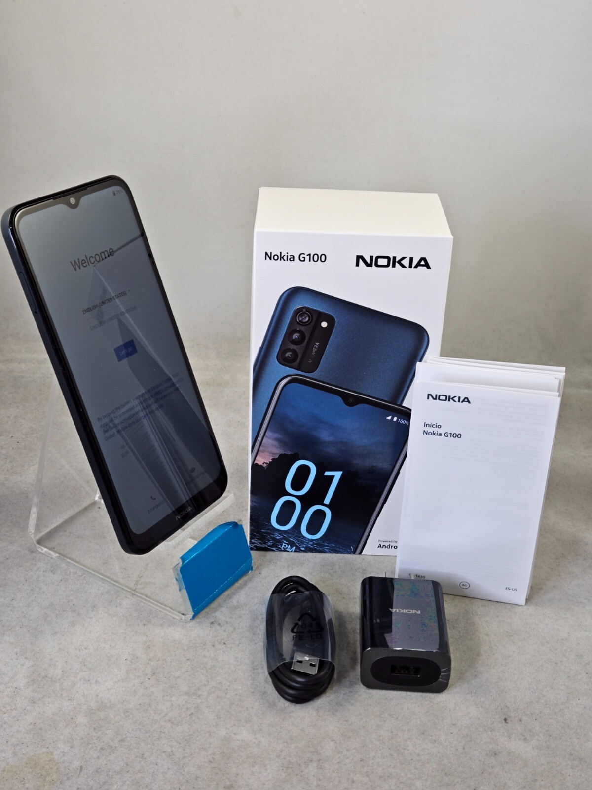 NEW) Nokia G100 TA-1430 - 128 GB - Nordic Blue - Original