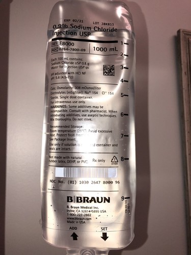 Sodium Chloride 0.9% 1000ml Injection USP