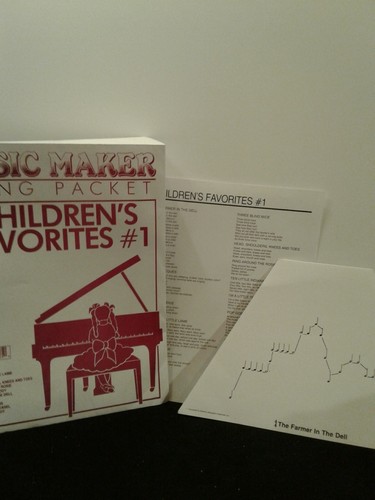Music Maker Lap Harp Song Packet Children's Favorites # 1