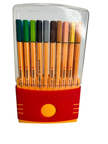 Stabilo 20 Ct Point 88 Fineliner Markers In Hard Plastic Case
