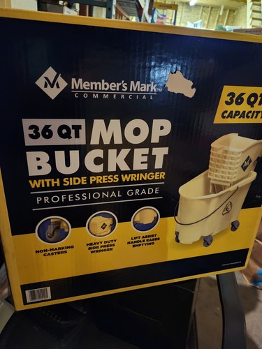 Member's Mark Commercial Mop Bucket with Wringer, 36 Qt. | eBay