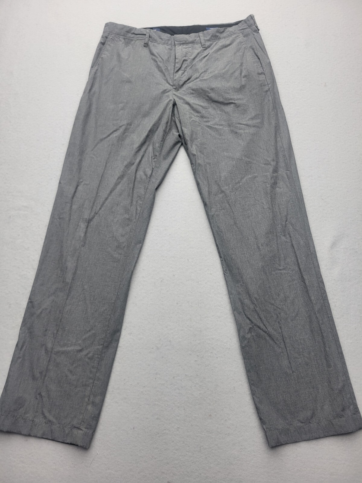 J.Crew Factory Men's Pants 34x32 Gray Dress Cotton Straight Vietnam