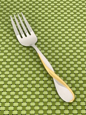 Oneida GOLDEN AQUARIUS Stainless Gold Accent Flatware SMART CHOICE A11G