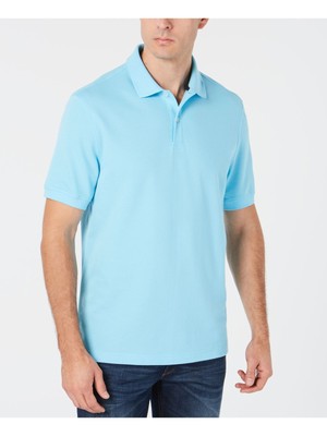 

CLUBROOM PERFORMANCE Mens Aqua Classic Fit Stretch Polo, 100028196MN