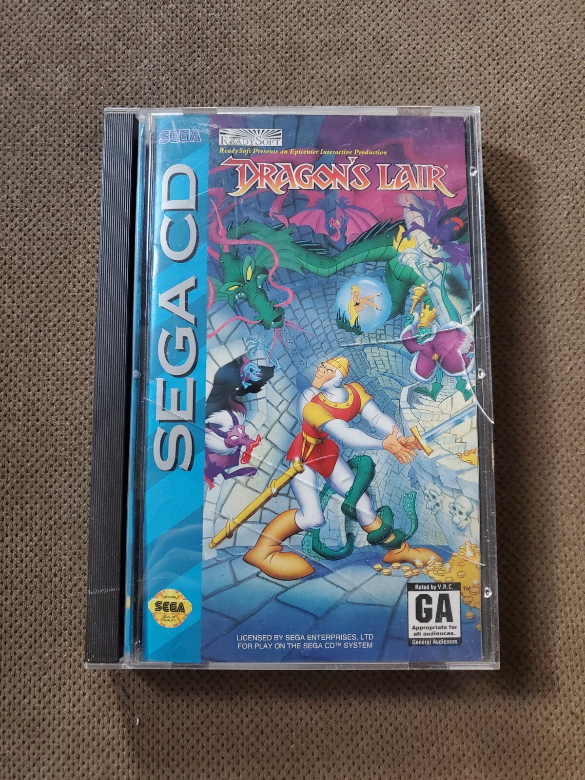 Dragon's Lair Sega CD Complete With Disc Original Case