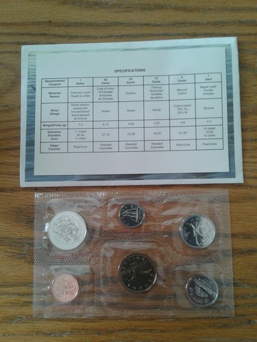 1995 Canadian 6 Coin PL Set Royal Canadian Min.