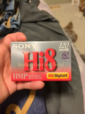 Sony Video Tape Hi8 HMP Metal Particle 120min Digital 8 60min Brand New-Sealed