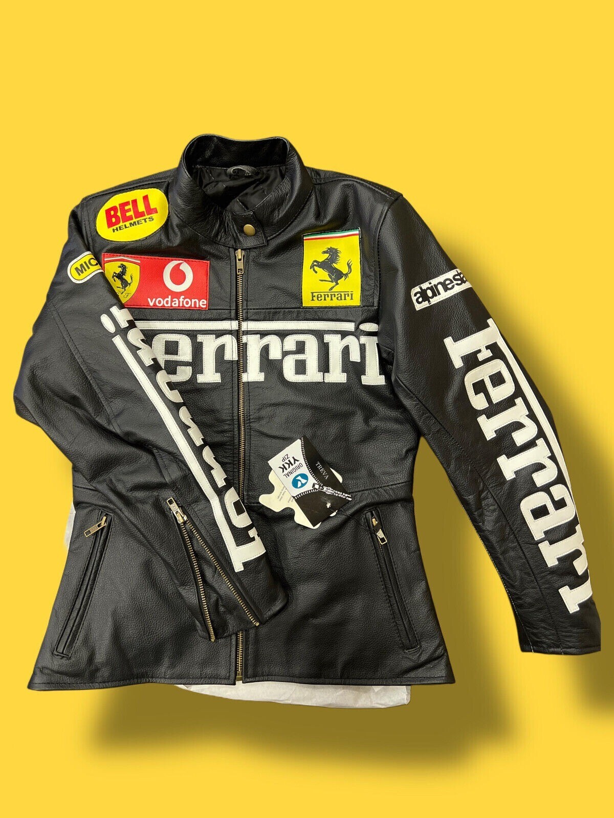 ジャケット・アウター 00s ferrari leather racing jacket XL Ferrari Leather Racing Jacket – Vintage Jacket