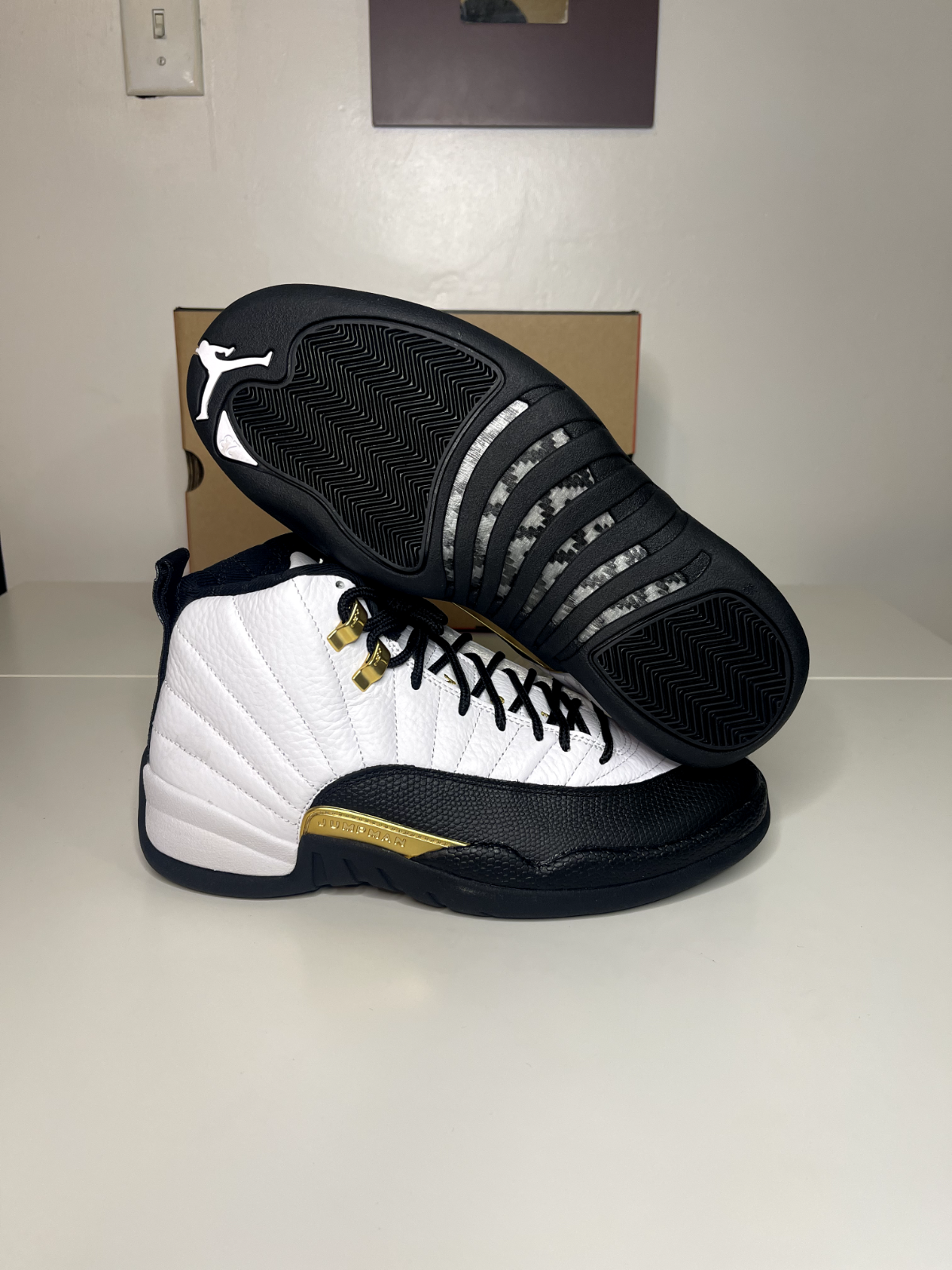 Air Jordan 12 タクシー　ホワイト/ブラック　27.5 台湾製 Size 8-2021 Nike Air Jordan 12 Retro Royalty Taxi White/Back