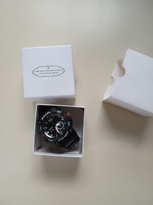 SMAEL Wrist Watch Water 5 Bar Resist Dual Time NEW OPEN BOX