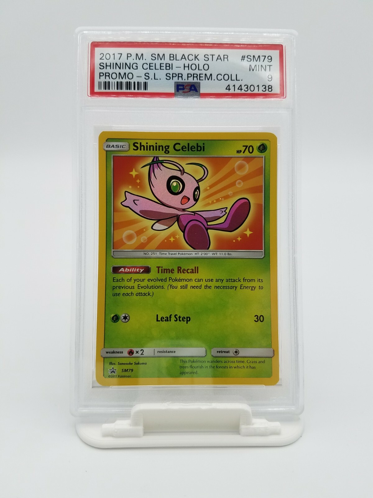 にっしい　ナインインチL レッチリスマイルXL Pokemon PSA 9 Shining Celebi SM79 | eBay