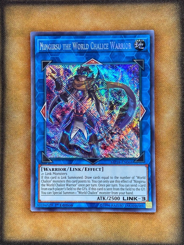 Yugioh Ningirsu the World Chalice Warrior MP18-EN068 Secret Rare