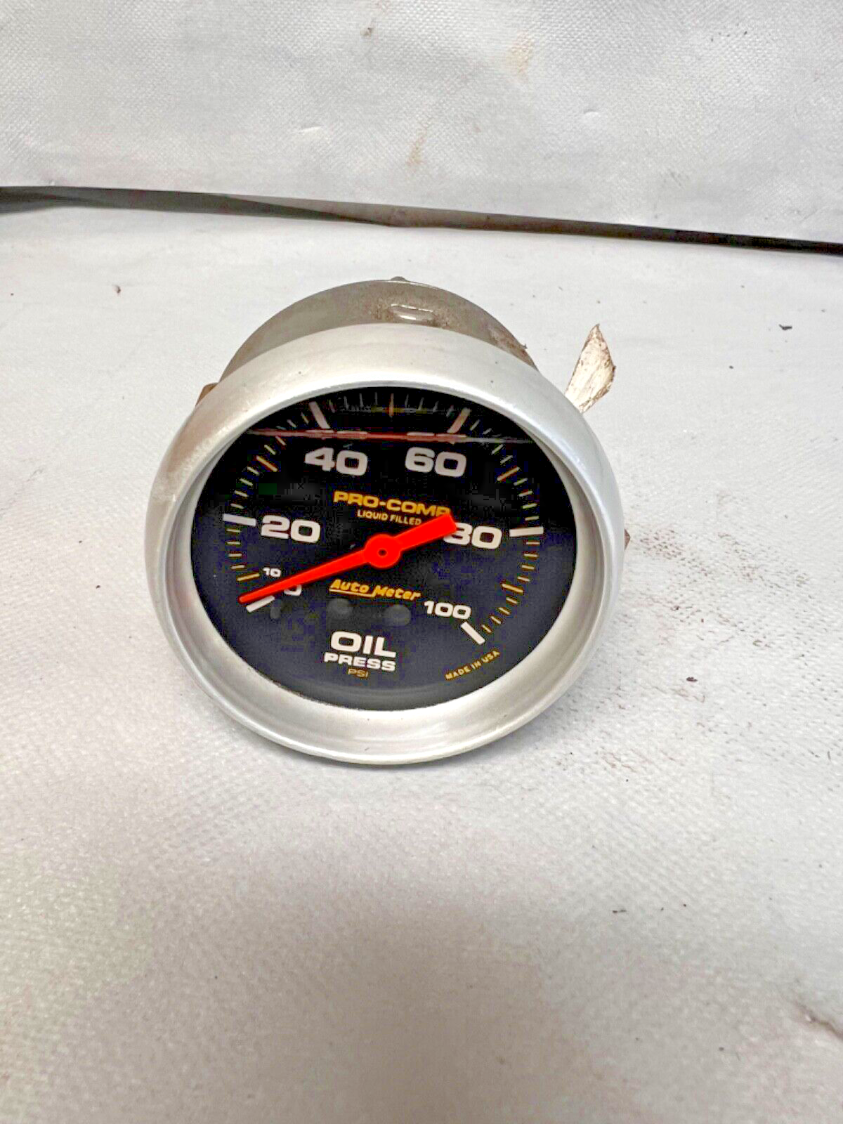 Auto Meter 2 5/8" Pro-Comp Liquid Filled Oil Press PSI Gauge