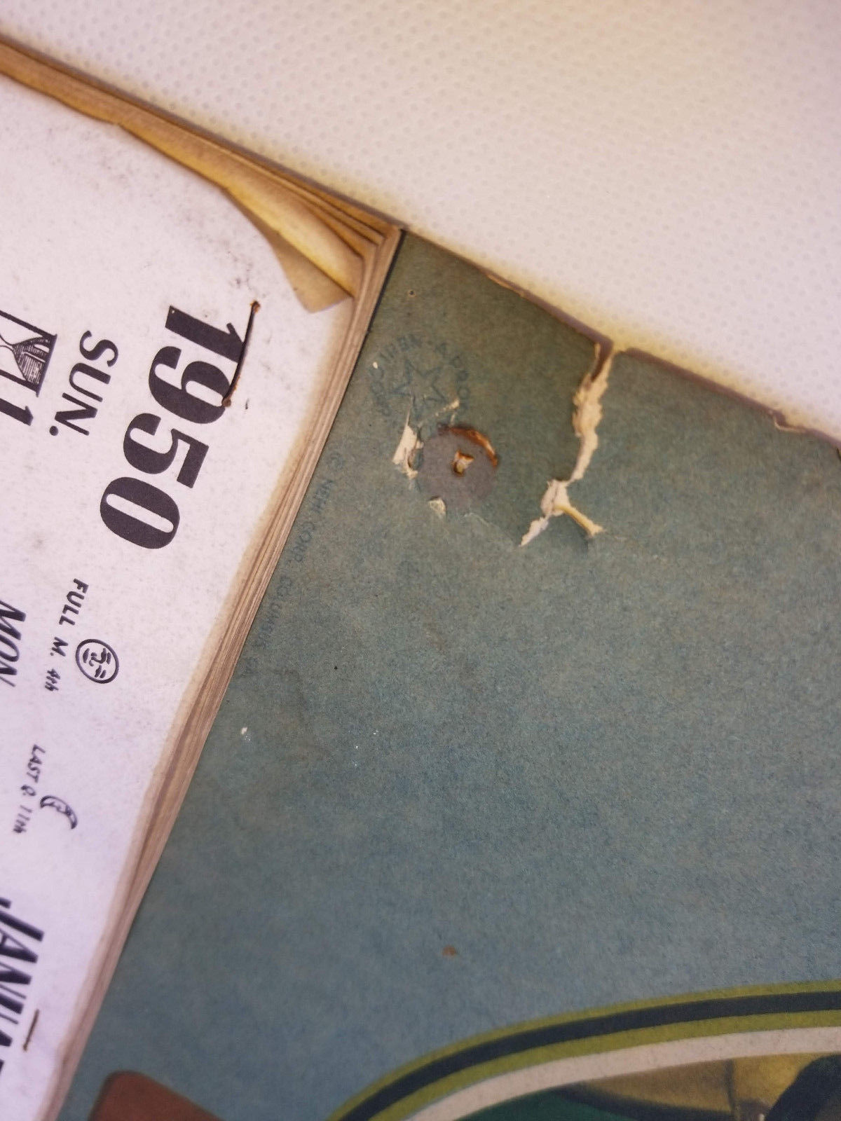 Vintage RC Cola Calendar Wanda Hendrix 1950 Royal Crown Soda