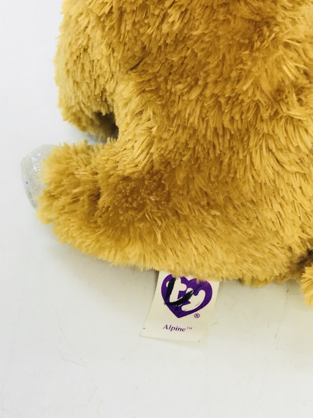 TY Beanie Boo ALPINE the Reindeer Silver Feet Gold Antlers 6'' Stuffed Animal