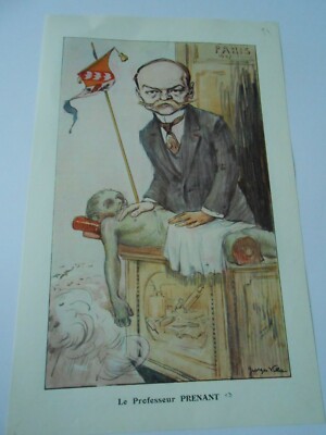 1913 Original Print Humour Médecine Satirique Docteur Prenant 