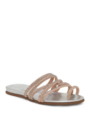 

VINCE CAMUTO Женские розовые сандалии без шнуровки Ezzina со стразами на пальце ноги, размер 8,5 м, Розовый, VC-EZZINA