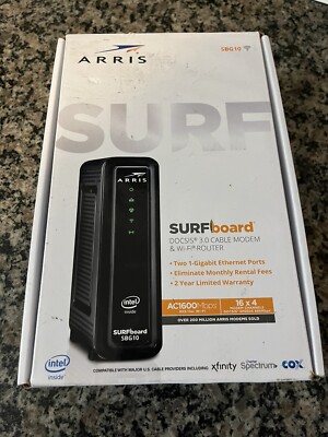 Arris Surfboard SBG10 DOCSIS 3.0 Cable Modem Wi-Fi 5 AC1600 