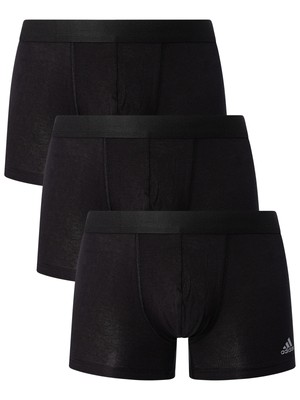 

Мужские плавки Adidas Flex, 3 шт., черные, Черный, 4A2M02-000