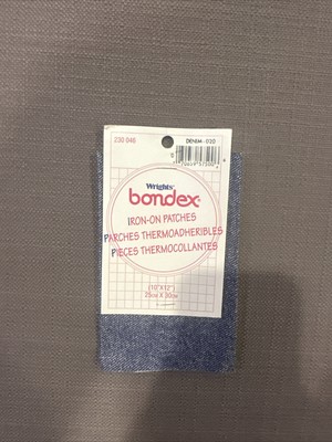 Iron On Repair Patches Wrights Bondex  Iron On Patches 10  x12''  Denim