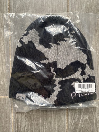PALACE OAKLEY BEANIE ブラック グレー ニット帽 ビーニー Oakley