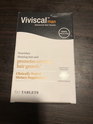 Viviscal Advanced Man Hair Growth Supplement 60 ct. Exp 10/2023