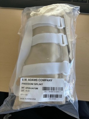 E.M. ADAMS COMPANY FREEDOM SPLINT ELBOW ADULT MEDIUM 11'' self adhering pressure 