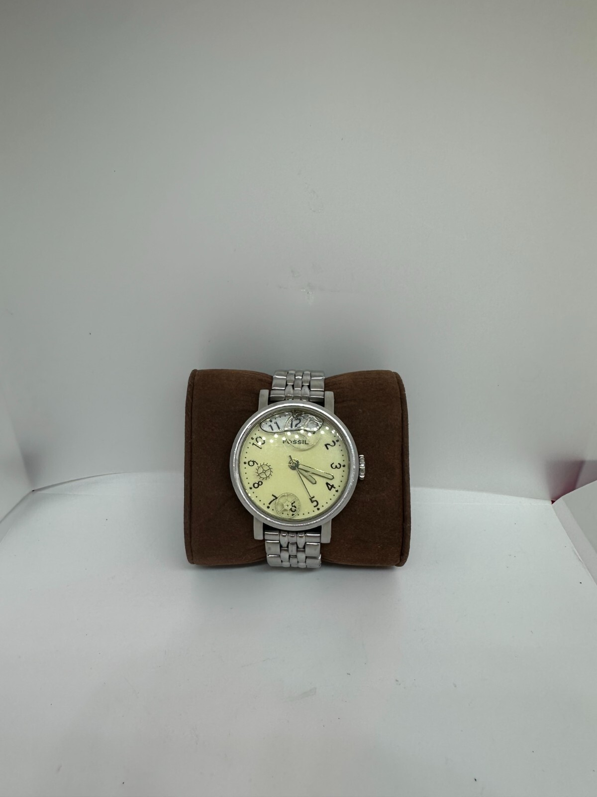 Rare Working Fossil Water Dial Watch JR-9950 Floating Gears Rare Working Fossil Water Dial Watch JR-9950 Floating Gears