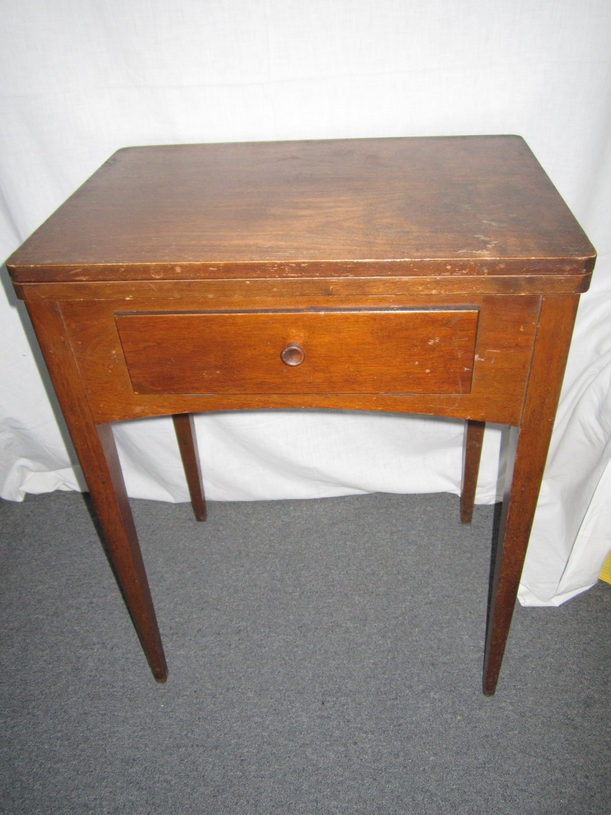 Vintage Singer Sewing Machine Drop Down Cabinet/Stand all Wood May Fit Other