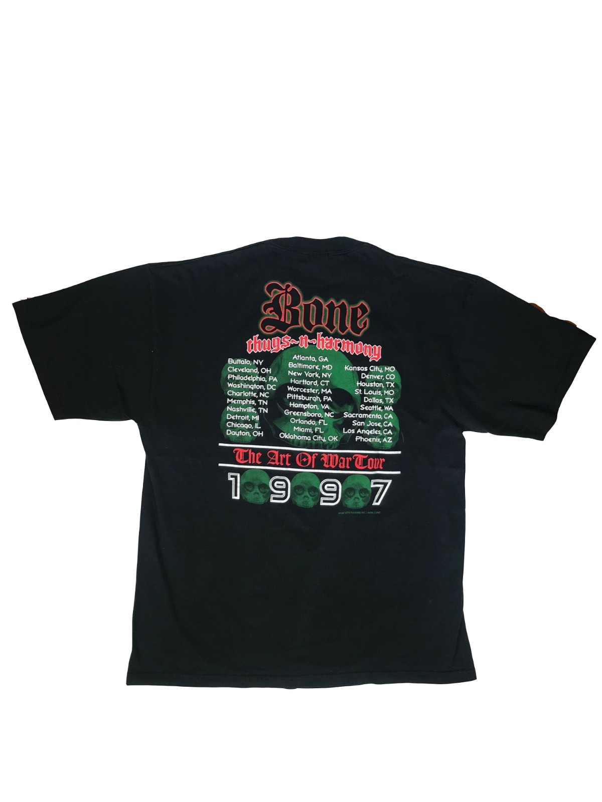 Vintage VTG 90s Bone Thugs N Harmony Art Of War Tour T
