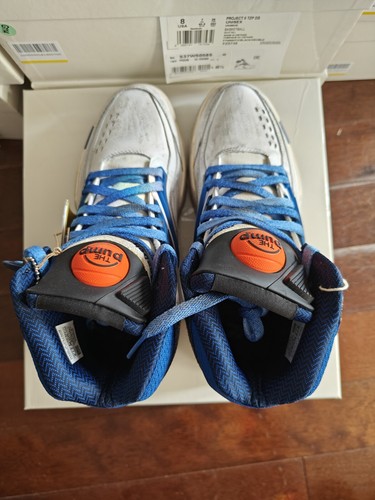 Pre-owned Reebok Maison Margiela Pump Tz Twilight Zone Deadstock White Blue Aged Fz5735