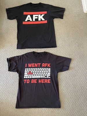 AFK Away From The Keyboard Computer Video Game Gamer T-Shirt Lot Of 3