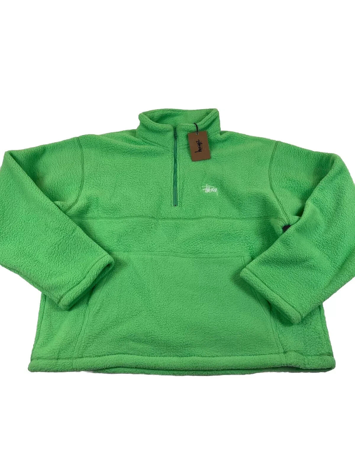 【STUSSY】★スウェット★ HALF ZIP MOCK NECK SWEATER Half Zip Mock Neck Sweater in Black
