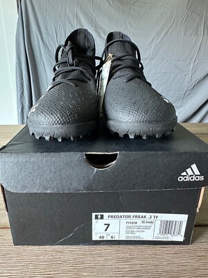 Adidas Men Predator Freak.3 TF Turf  Black and White 7