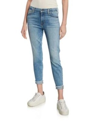 

Женские синие укороченные джинсы скинни Jen 7 By 7 For All Mankind, Синий, G88579005