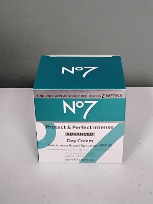NEW No7 Protect & Perfect Intense Advanced Day Cream Broad Spectrum SPF30 1.69oz