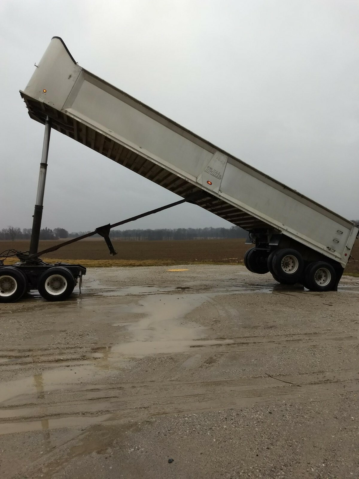 1994 Ti-Brook Aluminum Frameless End Dump Trailer