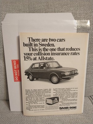 SAAB 99E Vintage Magazine Photo Advertisement Article Print Ad