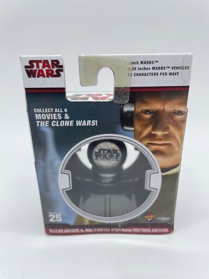 Star Wars Marbs Series 3 #25 Lobot Marble and Base, Jakks Pacific 2009