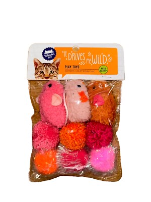 Whisker City It Drives Me Wild Interactive Catnip Cat Toy 9-Pack